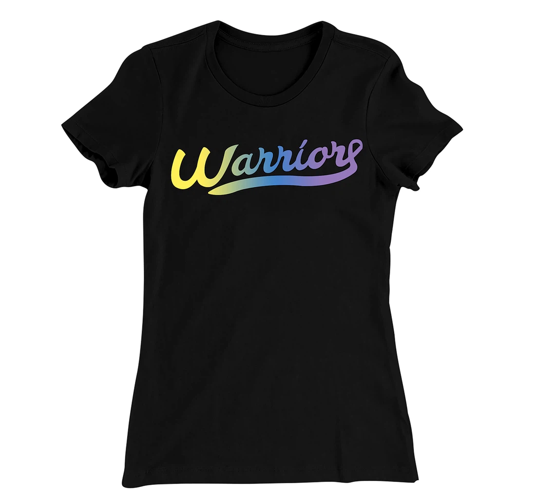 Bladder Cancer Awareness Warrior Tricolor Ribbon T-Shirt, Women T-Shirt