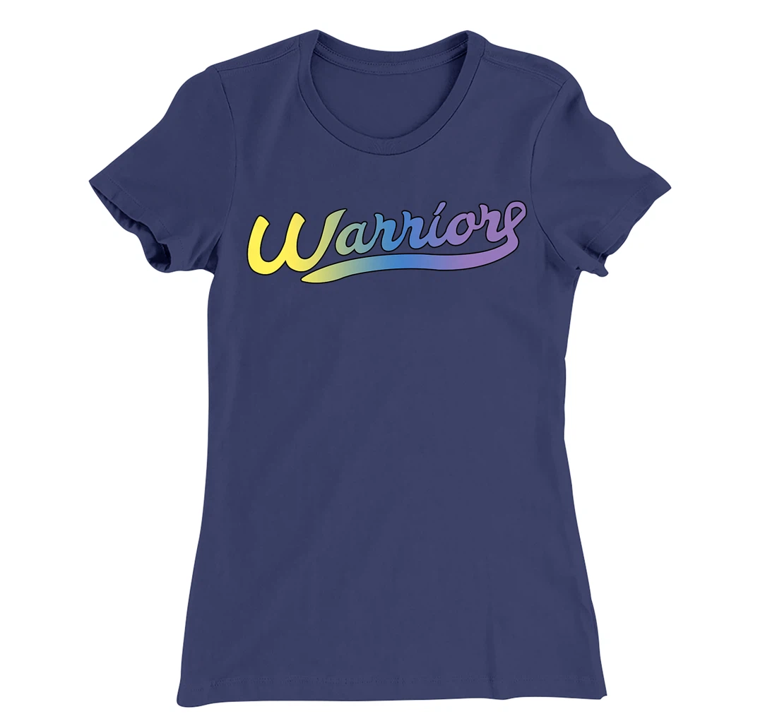 Bladder Cancer Awareness Warrior Tricolor Ribbon T-Shirt, Women T-Shirt