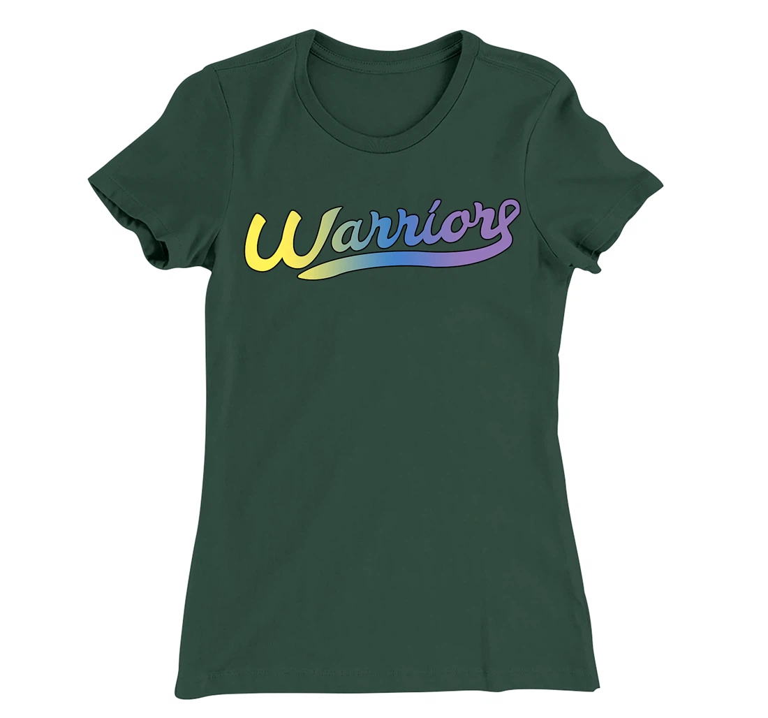 Bladder Cancer Awareness Warrior Tricolor Ribbon T-Shirt, Women T-Shirt