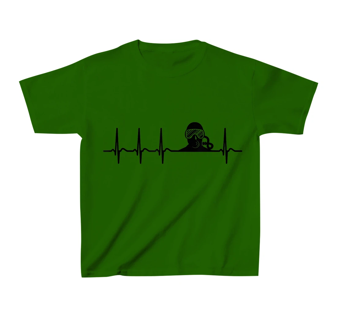 Scuba Diving Heart Love- Cool Funny Unique Diving Instructor T-Shirt, Kid T-Shirt and Women T-Shirt