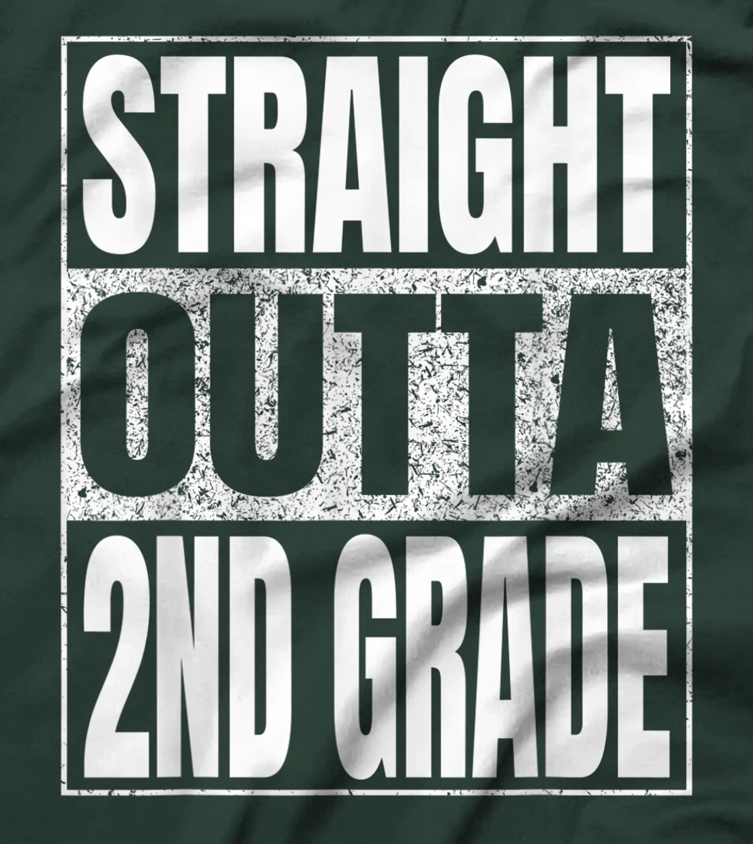 Straight Outta 2nd Grade School Graduation Second Grade Tee T-Shirt, Kid T-Shirt and Women T-Shirt