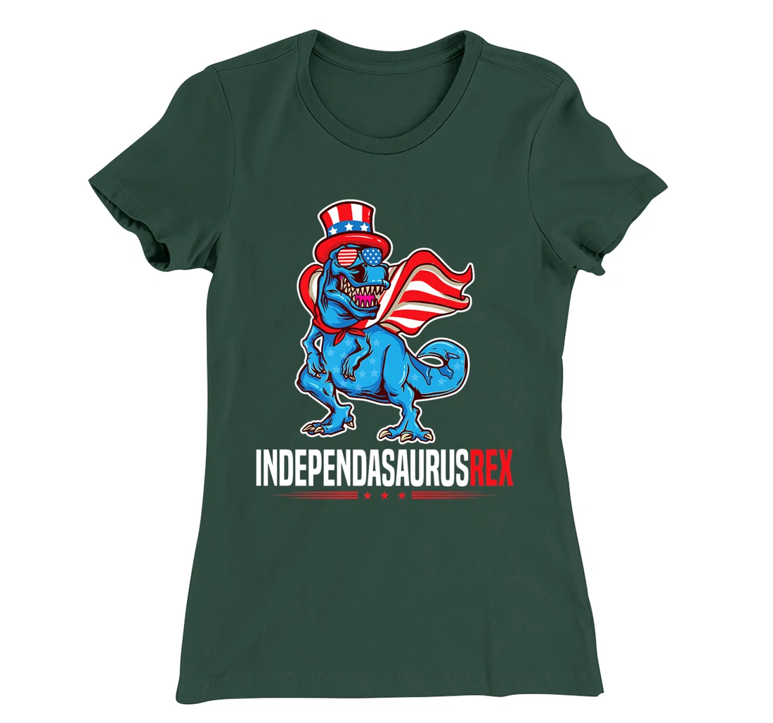 Indapendasaurusrex 4th of July T-Rex Independence Day TRex T-Shirt, Kid T-Shirt and Women T-Shirt