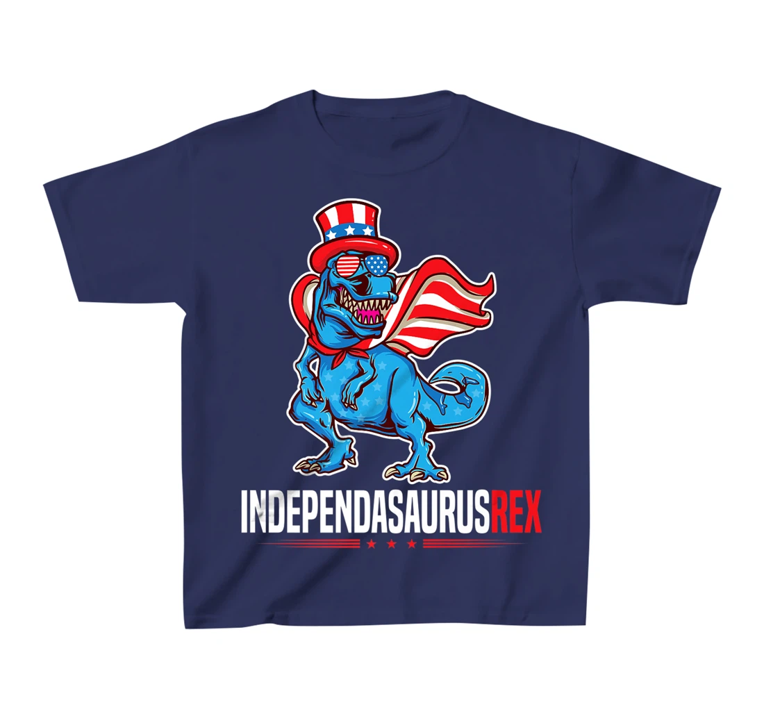 Indapendasaurusrex 4th of July T-Rex Independence Day TRex T-Shirt, Kid T-Shirt and Women T-Shirt