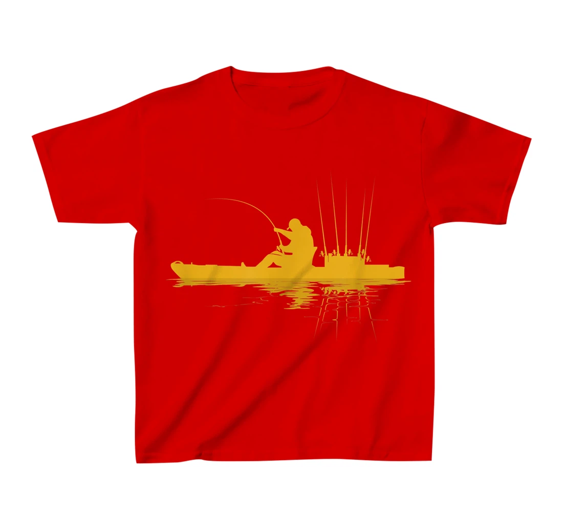 Kayak Bass Fishing Yak Angler Kayak Fisherman Kayaking T-Shirt, Kid T-Shirt and Women T-Shirt