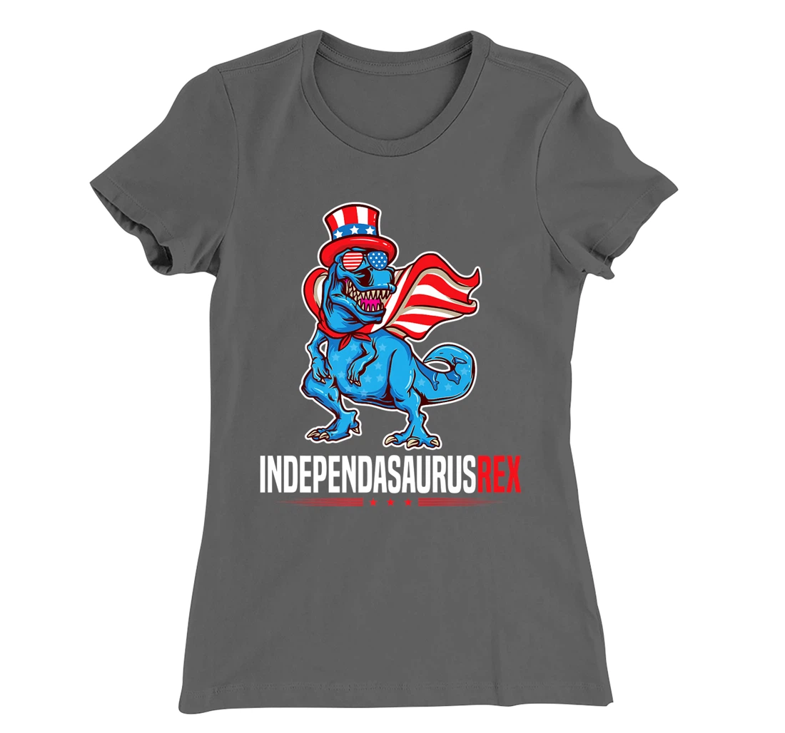 Indapendasaurusrex 4th of July T-Rex Independence Day TRex T-Shirt, Kid T-Shirt and Women T-Shirt