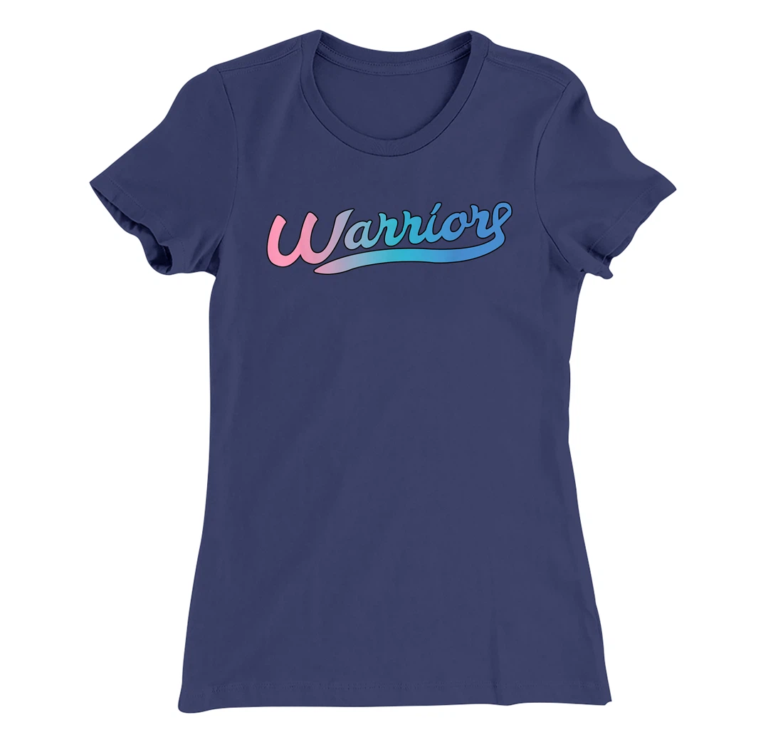 Thyroid Cancer Awareness Warrior Tricolor Ribbon T-Shirt, Women T-Shirt