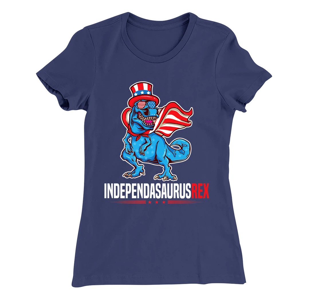 Indapendasaurusrex 4th of July T-Rex Independence Day TRex T-Shirt, Kid T-Shirt and Women T-Shirt
