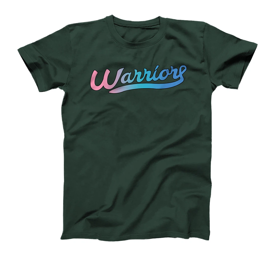 Thyroid Cancer Awareness Warrior Tricolor Ribbon T-Shirt, Women T-Shirt