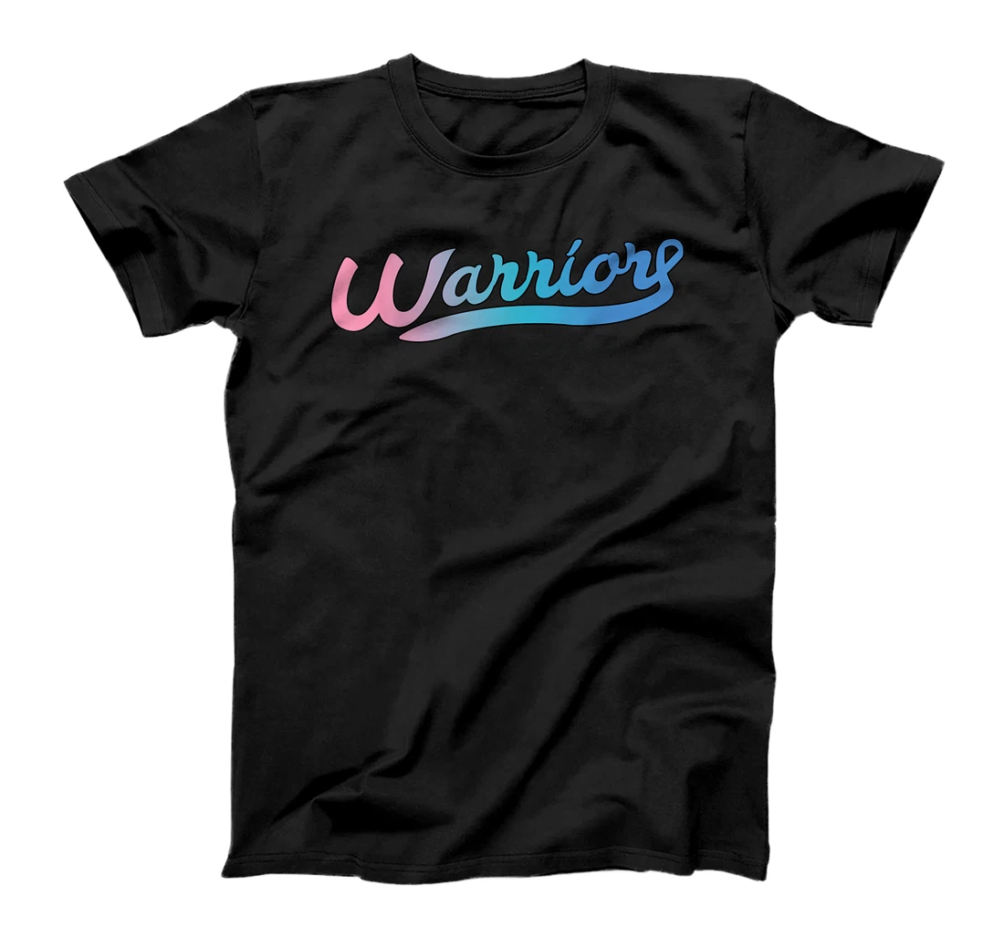 Thyroid Cancer Awareness Warrior Tricolor Ribbon T-Shirt, Women T-Shirt