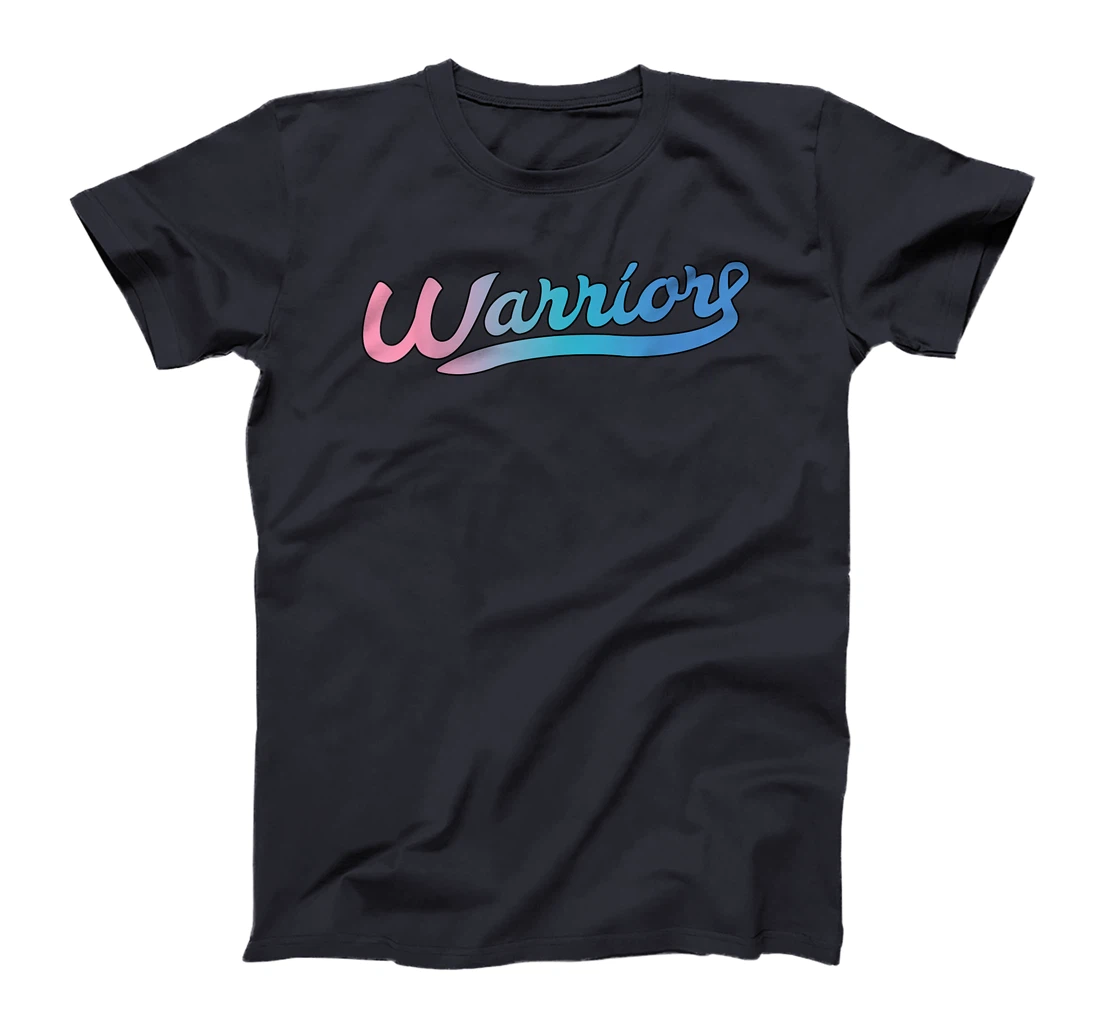 Thyroid Cancer Awareness Warrior Tricolor Ribbon T-Shirt, Women T-Shirt