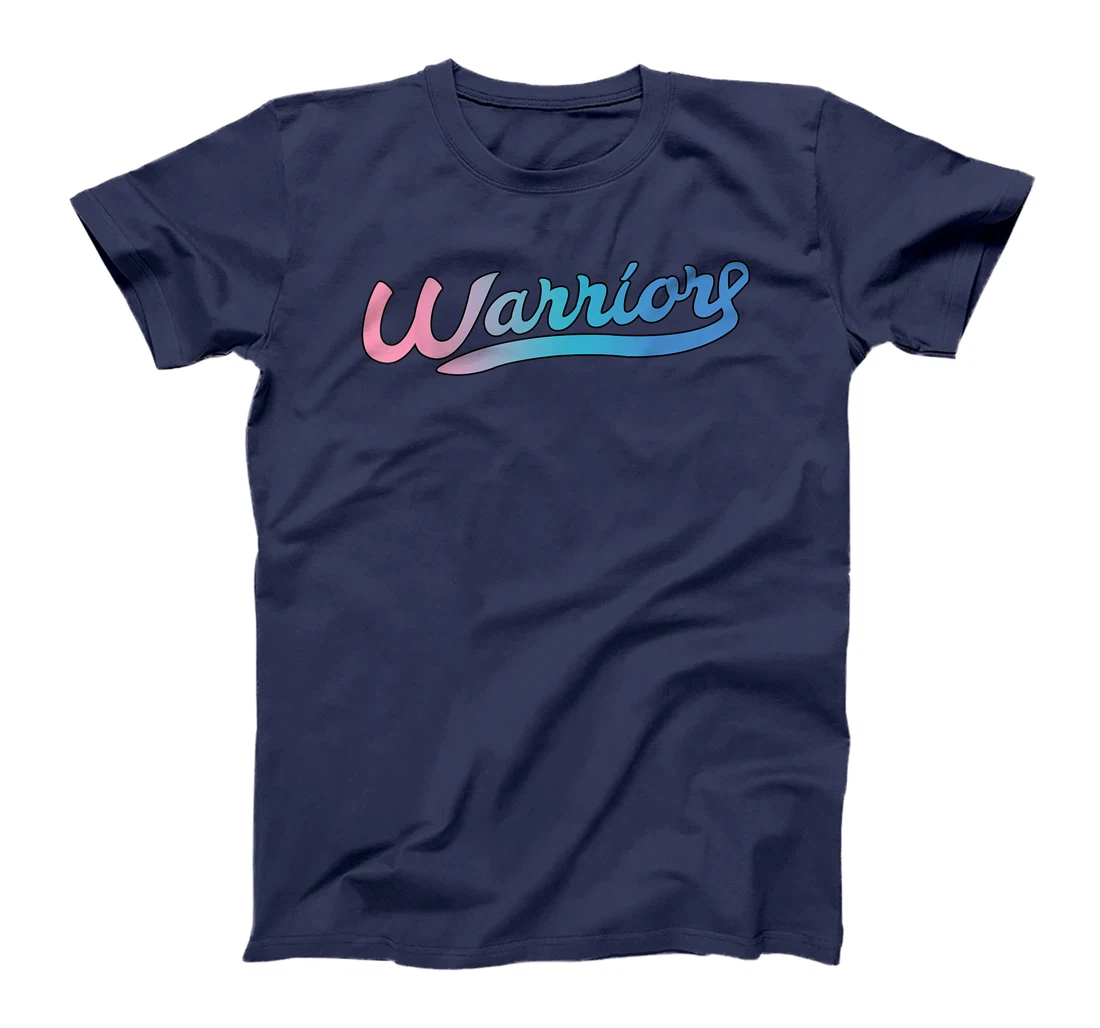 Thyroid Cancer Awareness Warrior Tricolor Ribbon T-Shirt, Women T-Shirt