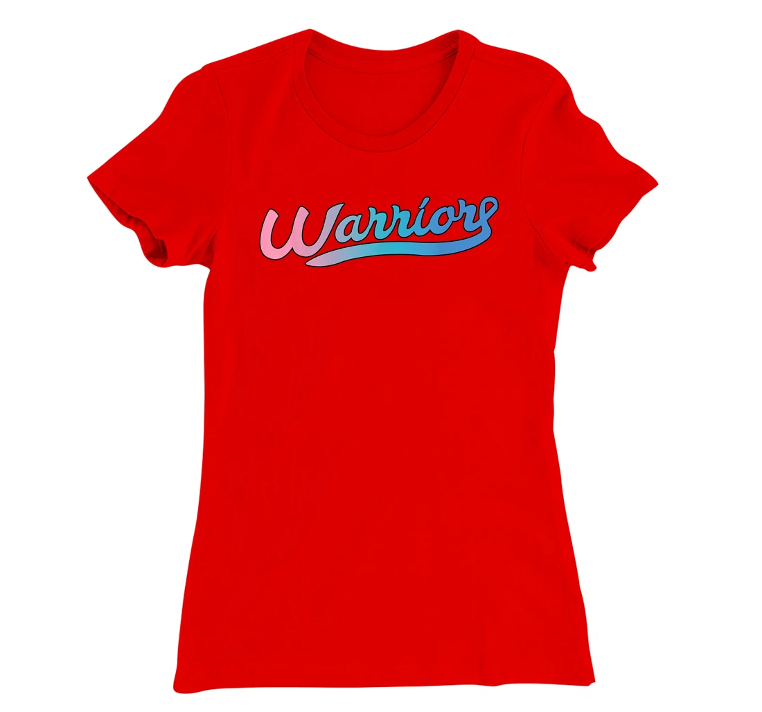 Thyroid Cancer Awareness Warrior Tricolor Ribbon T-Shirt, Women T-Shirt
