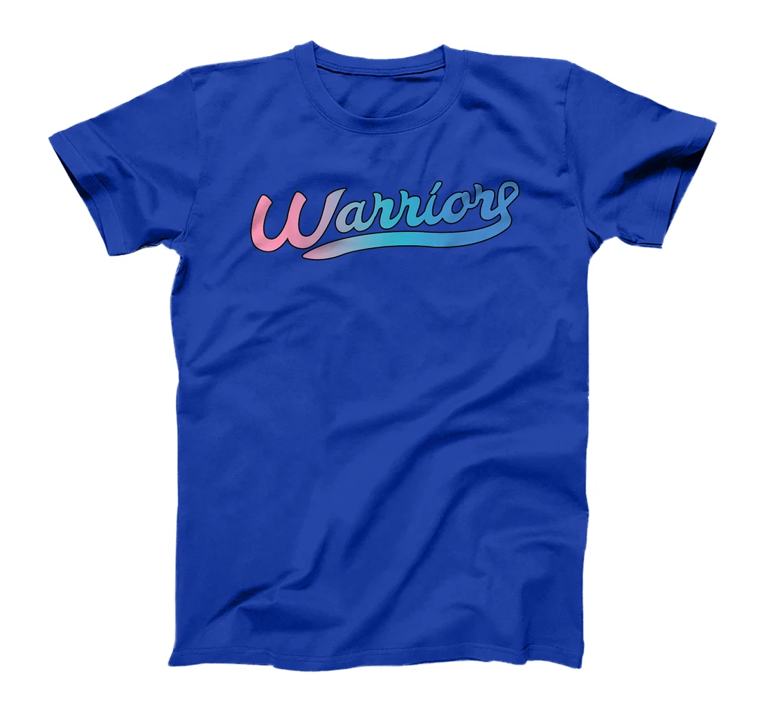 Thyroid Cancer Awareness Warrior Tricolor Ribbon T-Shirt, Women T-Shirt