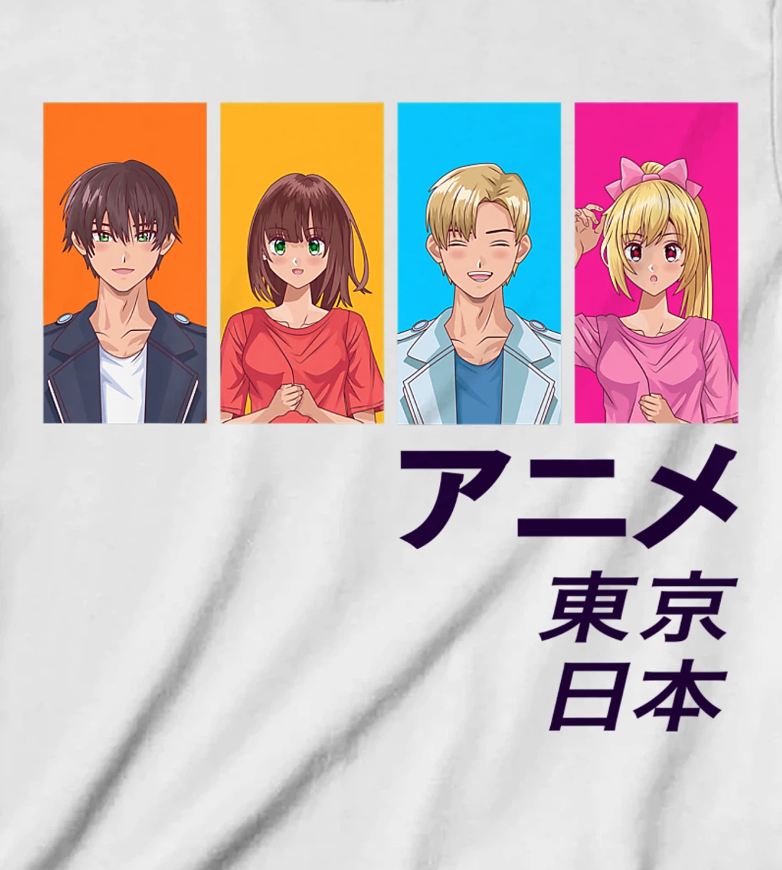 Enjoy Tokyo Japan Japanese Anime Manga Characters Graphic T-Shirt, Kid T-Shirt and Women T-Shirt