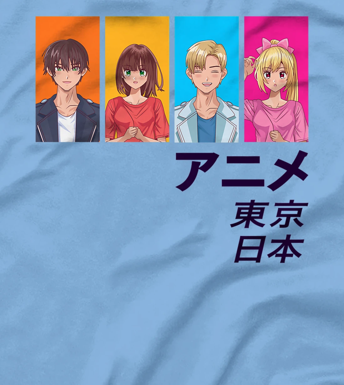 Enjoy Tokyo Japan Japanese Anime Manga Characters Graphic T-Shirt, Kid T-Shirt and Women T-Shirt