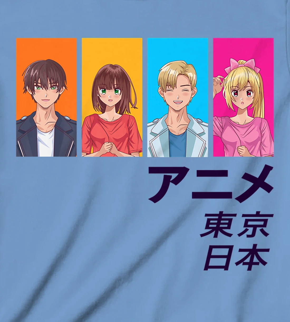 Enjoy Tokyo Japan Japanese Anime Manga Characters Graphic T-Shirt, Kid T-Shirt and Women T-Shirt