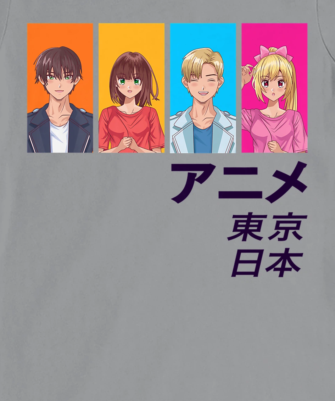 Enjoy Tokyo Japan Japanese Anime Manga Characters Graphic T-Shirt, Kid T-Shirt and Women T-Shirt