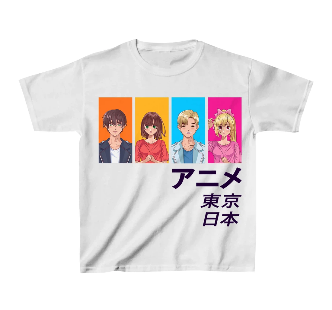 Enjoy Tokyo Japan Japanese Anime Manga Characters Graphic T-Shirt, Kid T-Shirt and Women T-Shirt