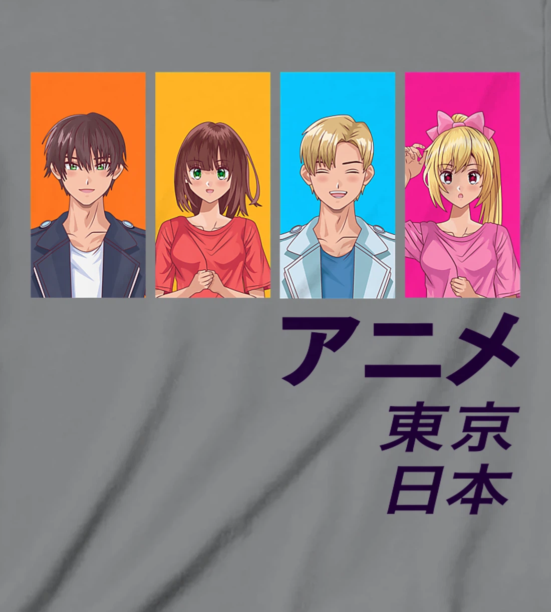 Enjoy Tokyo Japan Japanese Anime Manga Characters Graphic T-Shirt, Kid T-Shirt and Women T-Shirt