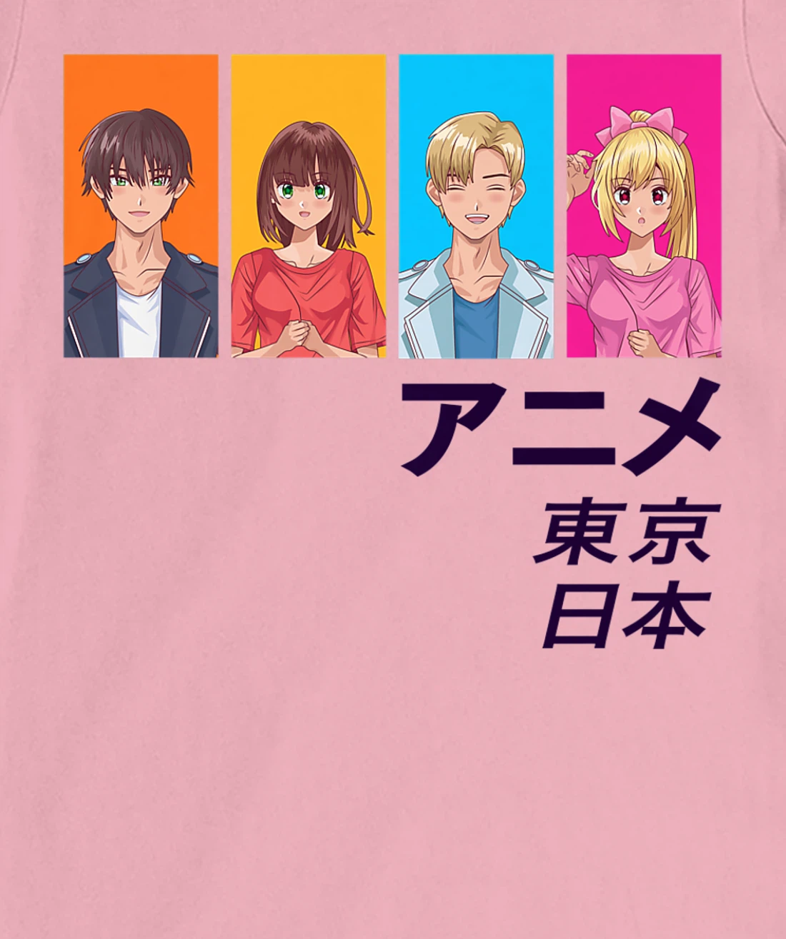 Enjoy Tokyo Japan Japanese Anime Manga Characters Graphic T-Shirt, Kid T-Shirt and Women T-Shirt