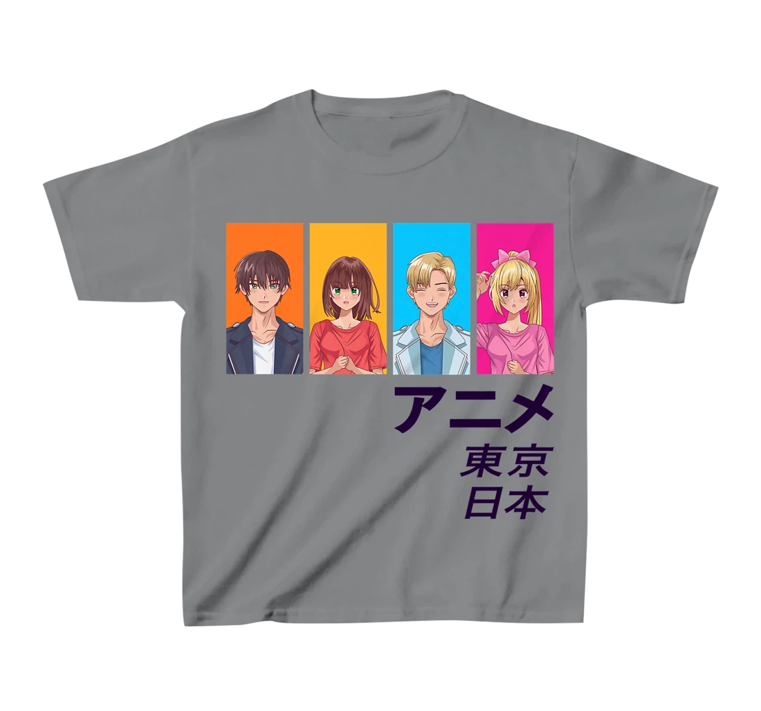 Enjoy Tokyo Japan Japanese Anime Manga Characters Graphic T-Shirt, Kid T-Shirt and Women T-Shirt