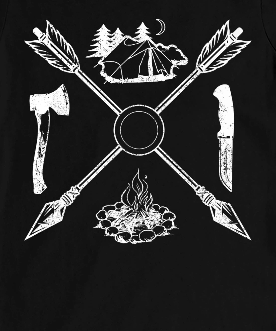 Bushcraft Axe Knife Survival Outdoor Camping Bushcrafter T-Shirt, Women T-Shirt