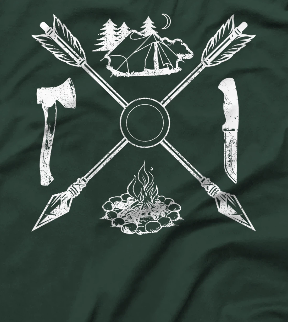 Bushcraft Axe Knife Survival Outdoor Camping Bushcrafter T-Shirt, Women T-Shirt