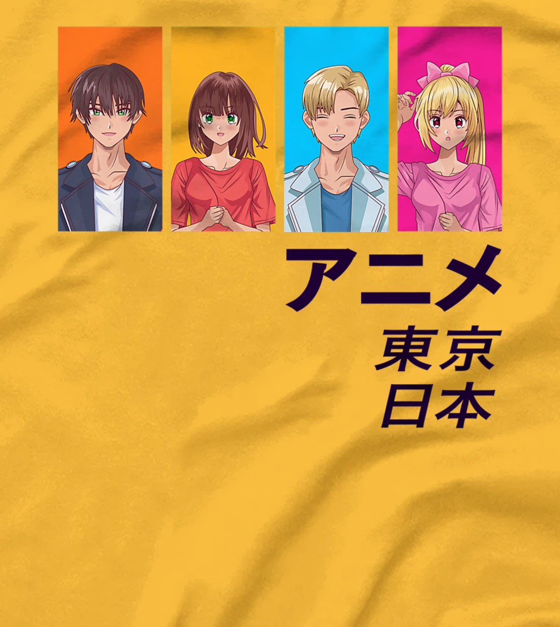 Enjoy Tokyo Japan Japanese Anime Manga Characters Graphic T-Shirt, Kid T-Shirt and Women T-Shirt