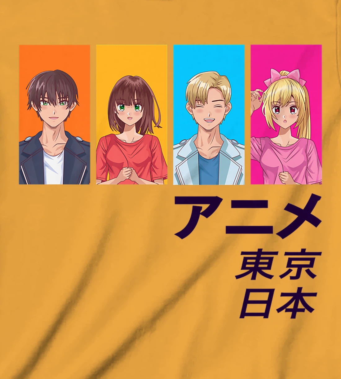 Enjoy Tokyo Japan Japanese Anime Manga Characters Graphic T-Shirt, Kid T-Shirt and Women T-Shirt