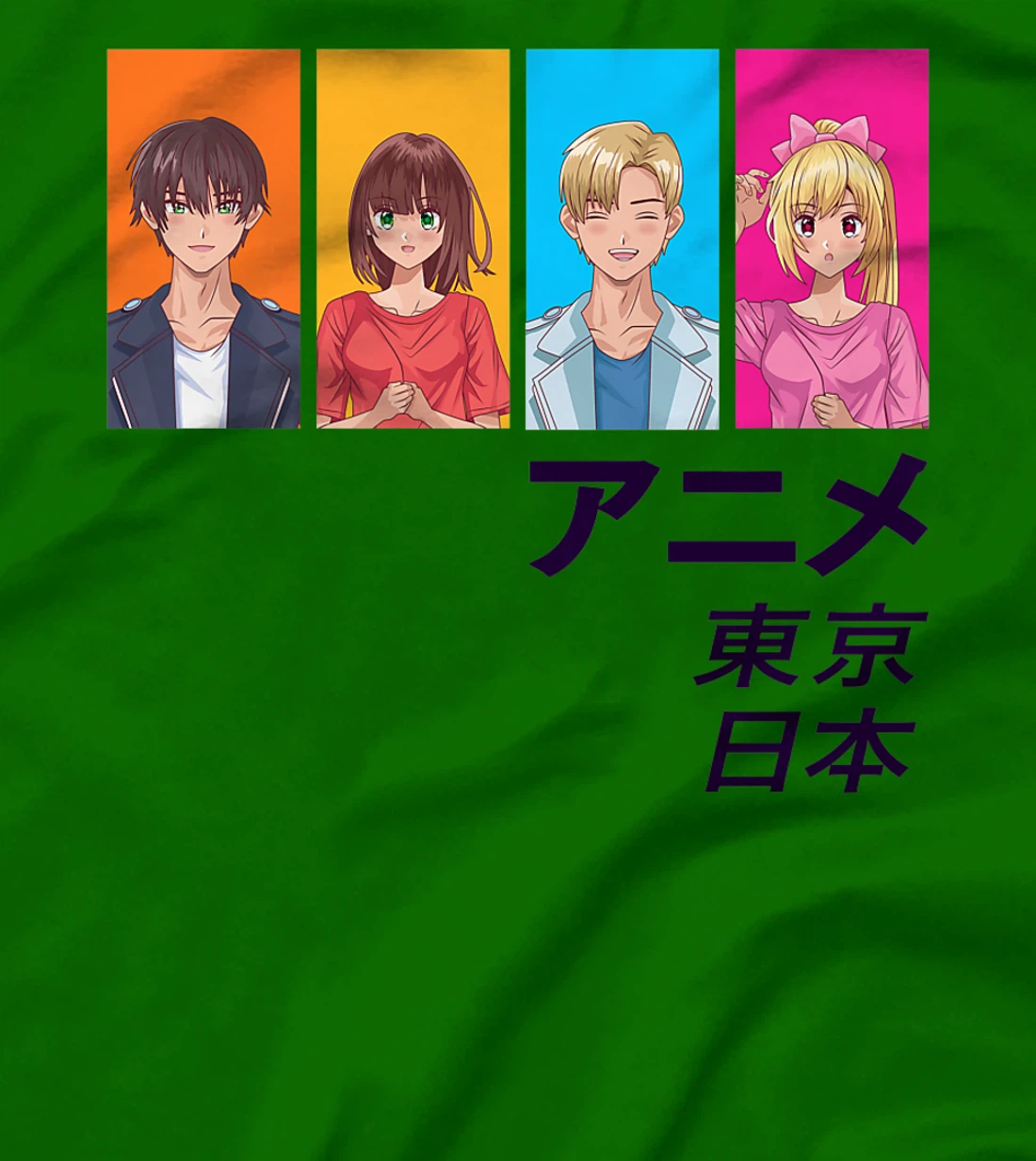 Enjoy Tokyo Japan Japanese Anime Manga Characters Graphic T-Shirt, Kid T-Shirt and Women T-Shirt