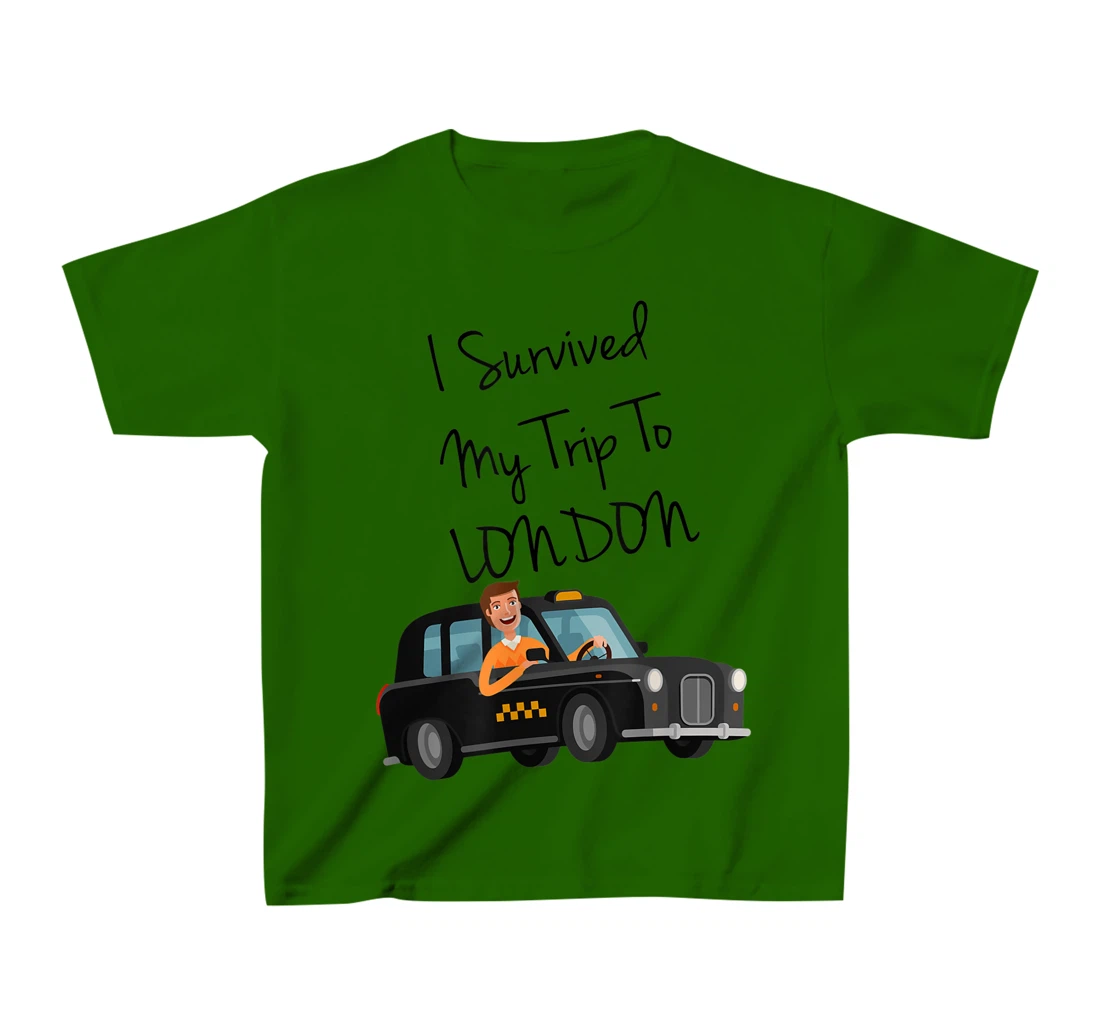 I Survived My Trip To New London Funny Sarcastic London Taxi T-Shirt, Kid T-Shirt and Women T-Shirt