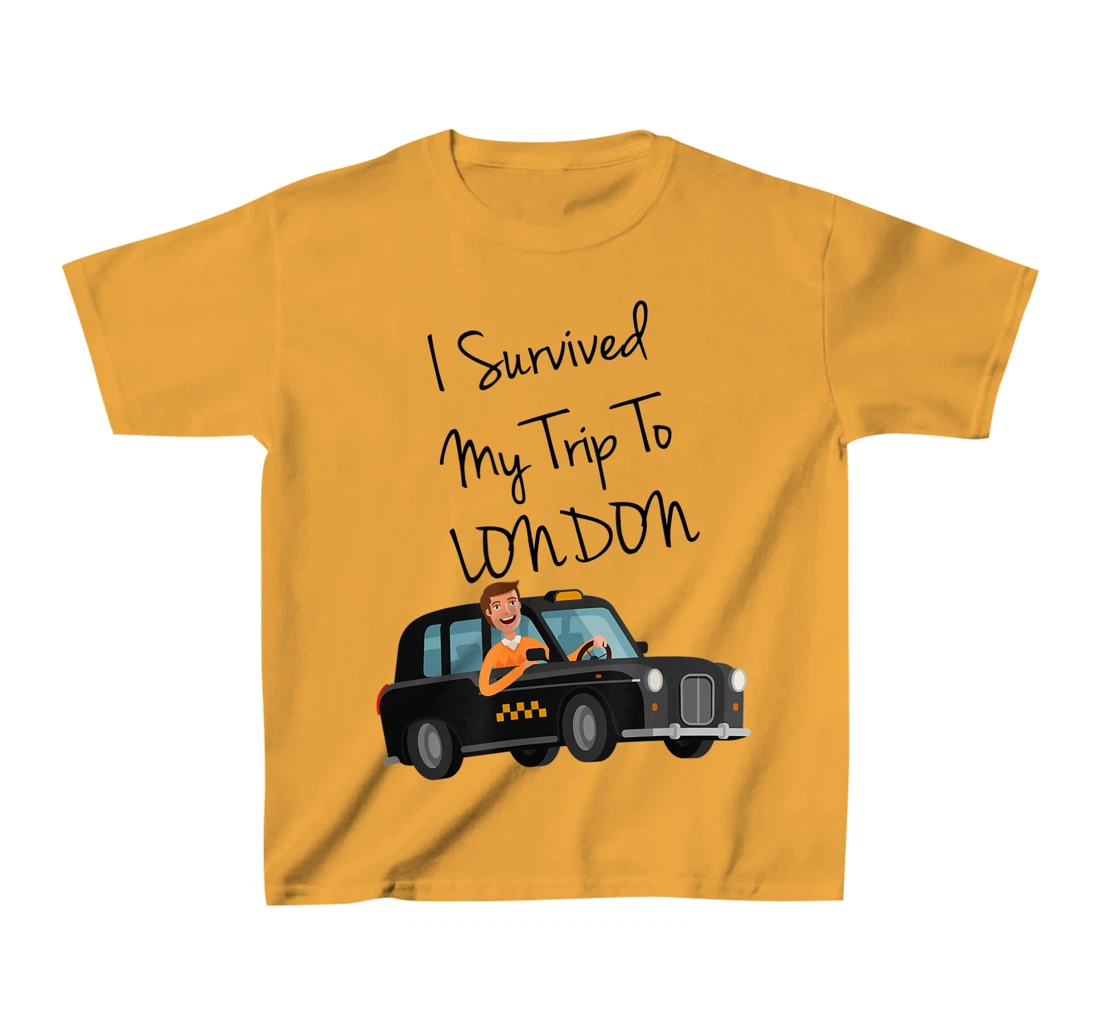 I Survived My Trip To New London Funny Sarcastic London Taxi T-Shirt, Kid T-Shirt and Women T-Shirt