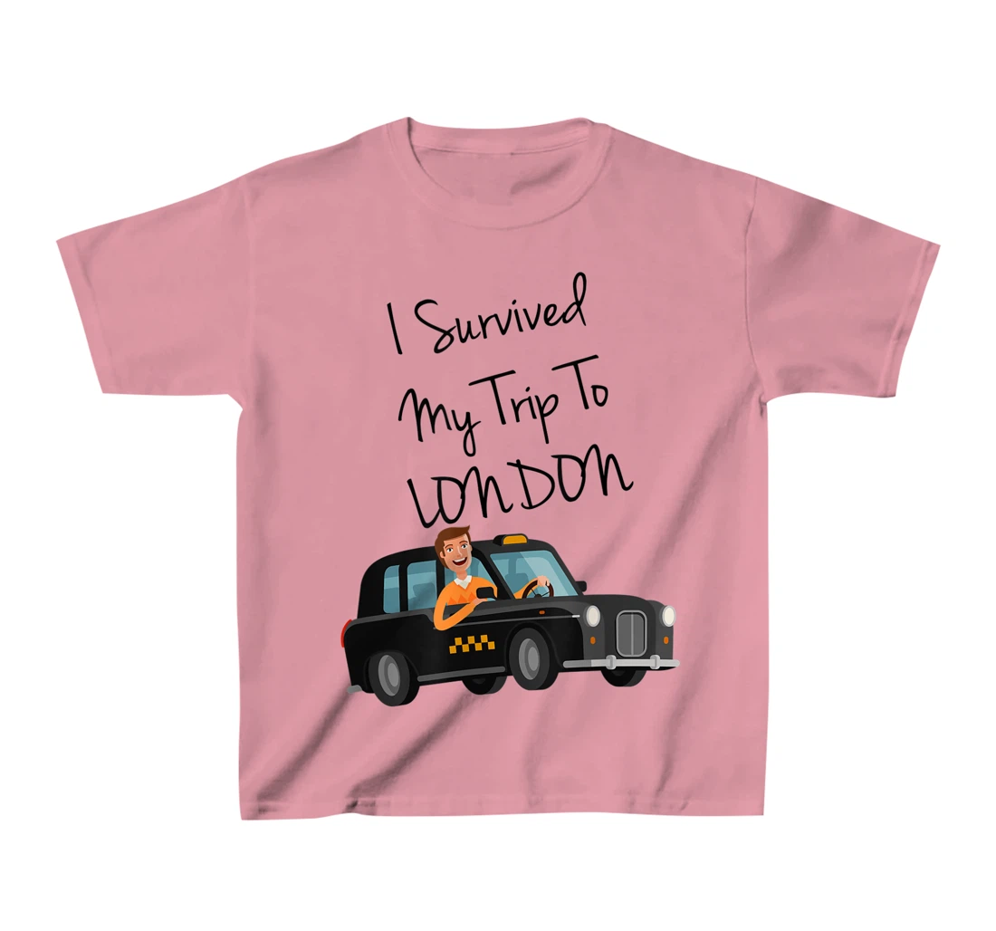 I Survived My Trip To New London Funny Sarcastic London Taxi T-Shirt, Kid T-Shirt and Women T-Shirt