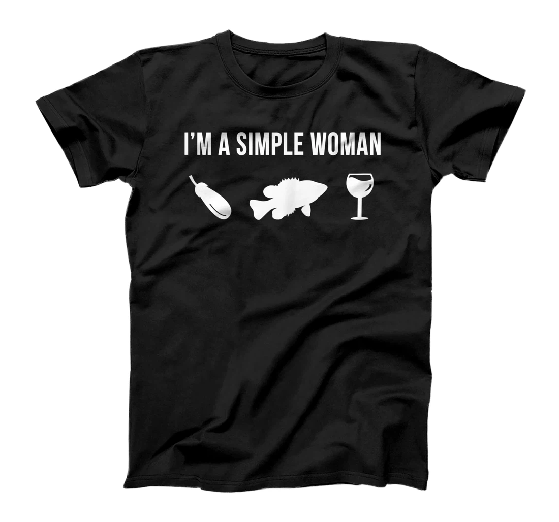 Funny Fishing Rock Bass Fish Angler Simple Woman T-Shirt, Women T-Shirt