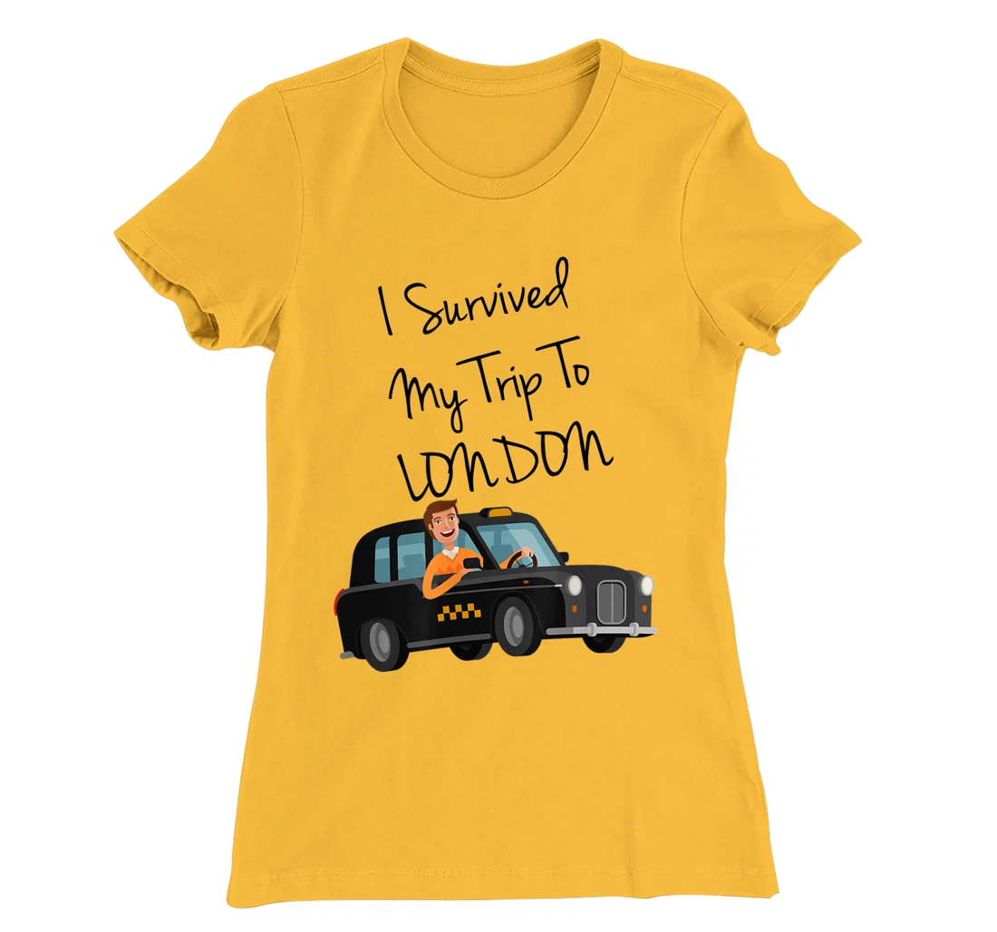 I Survived My Trip To New London Funny Sarcastic London Taxi T-Shirt, Kid T-Shirt and Women T-Shirt