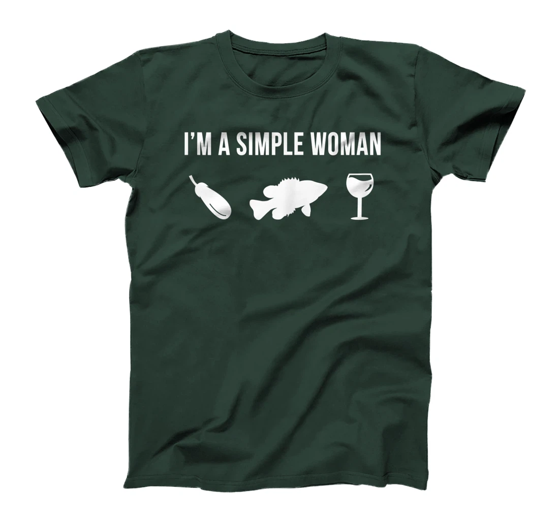 Funny Fishing Rock Bass Fish Angler Simple Woman T-Shirt, Women T-Shirt