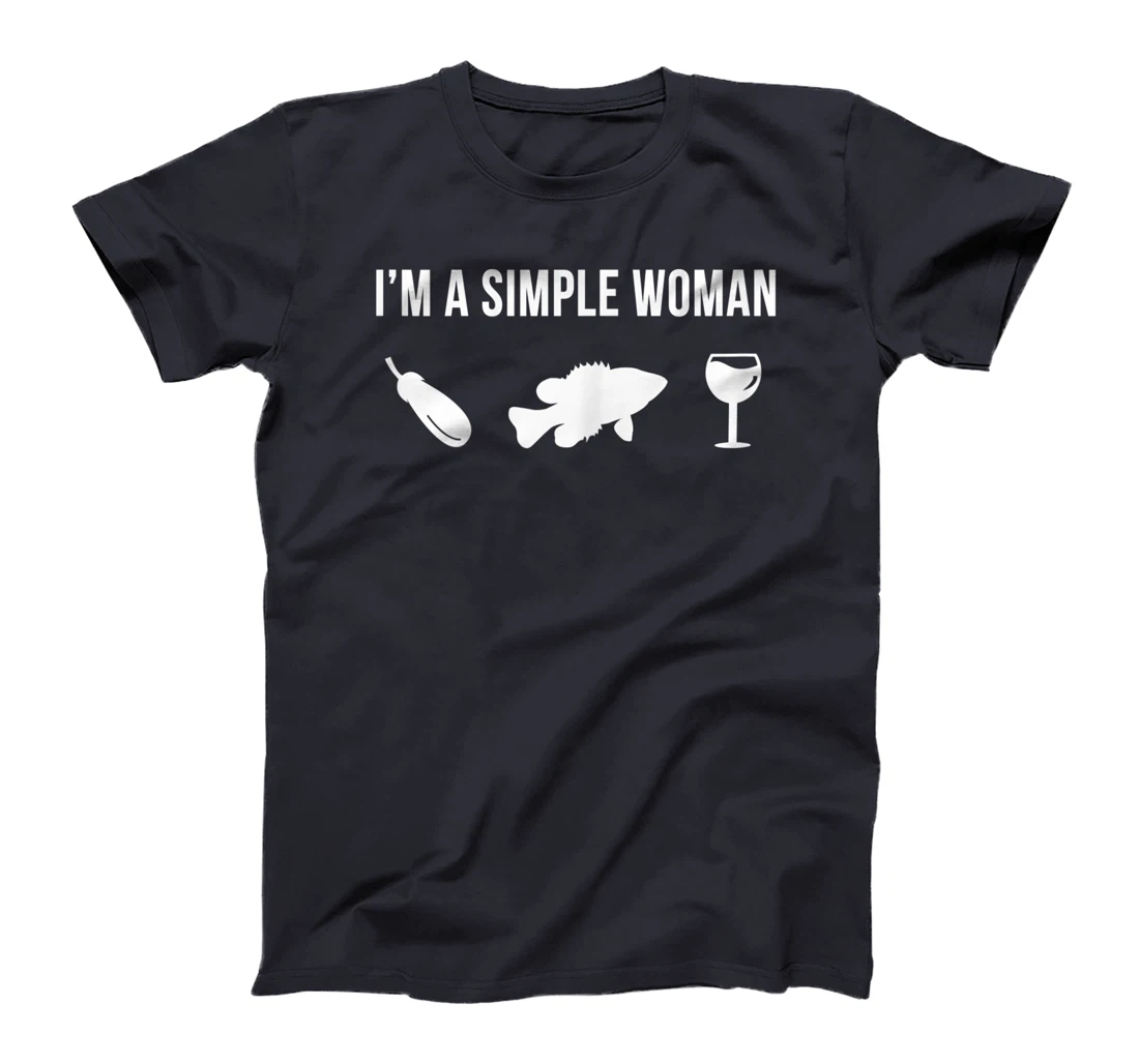 Funny Fishing Rock Bass Fish Angler Simple Woman T-Shirt, Women T-Shirt