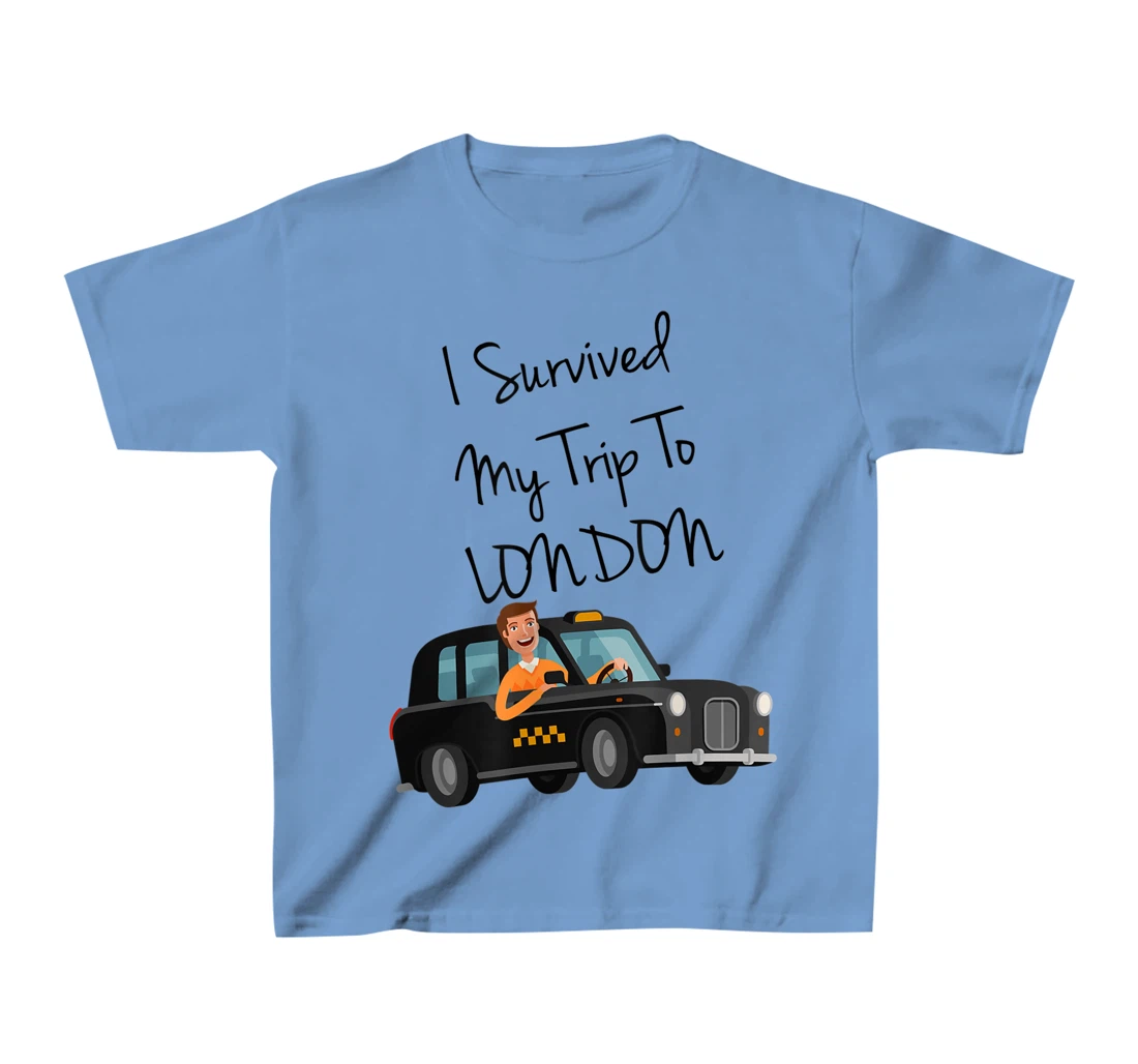 I Survived My Trip To New London Funny Sarcastic London Taxi T-Shirt, Kid T-Shirt and Women T-Shirt