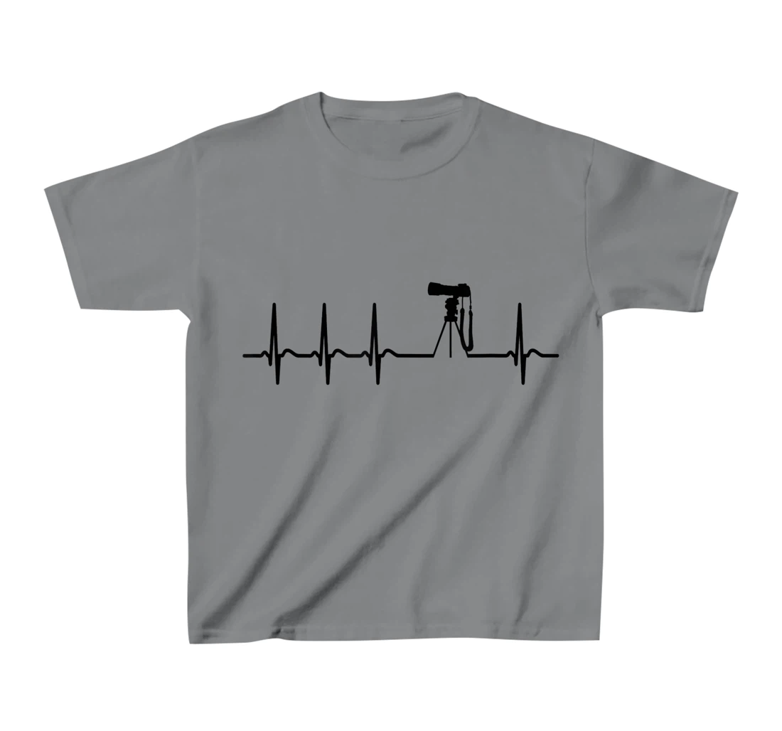 Photography Heart Frequency - Cool Funny Photographer Quotes T-Shirt, Kid T-Shirt and Women T-Shirt