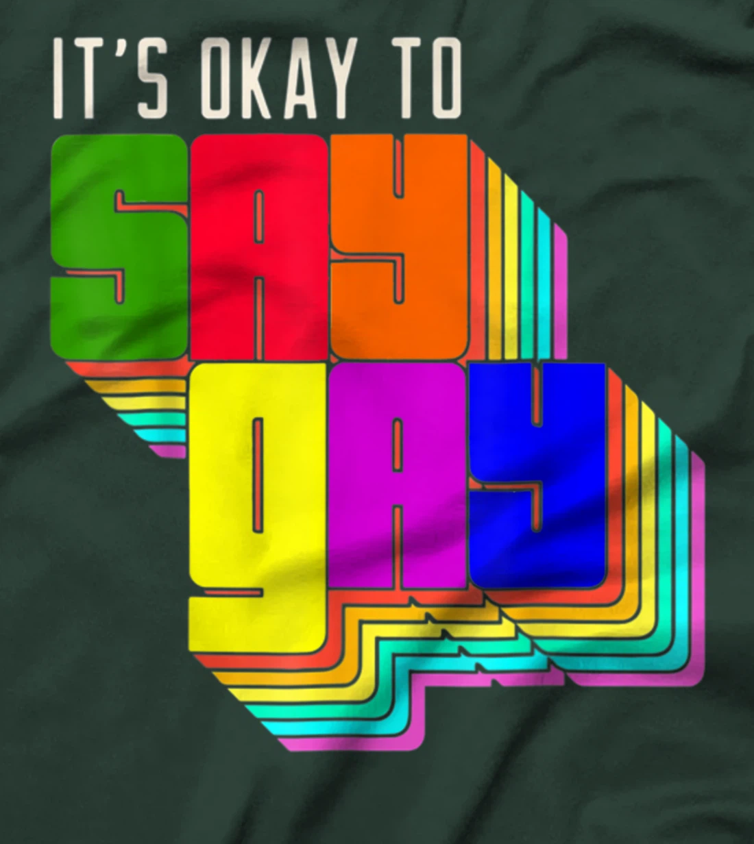 It's Okay to Say Gay LGBT Retro Vintage Funny T-Shirt, Women T-Shirt