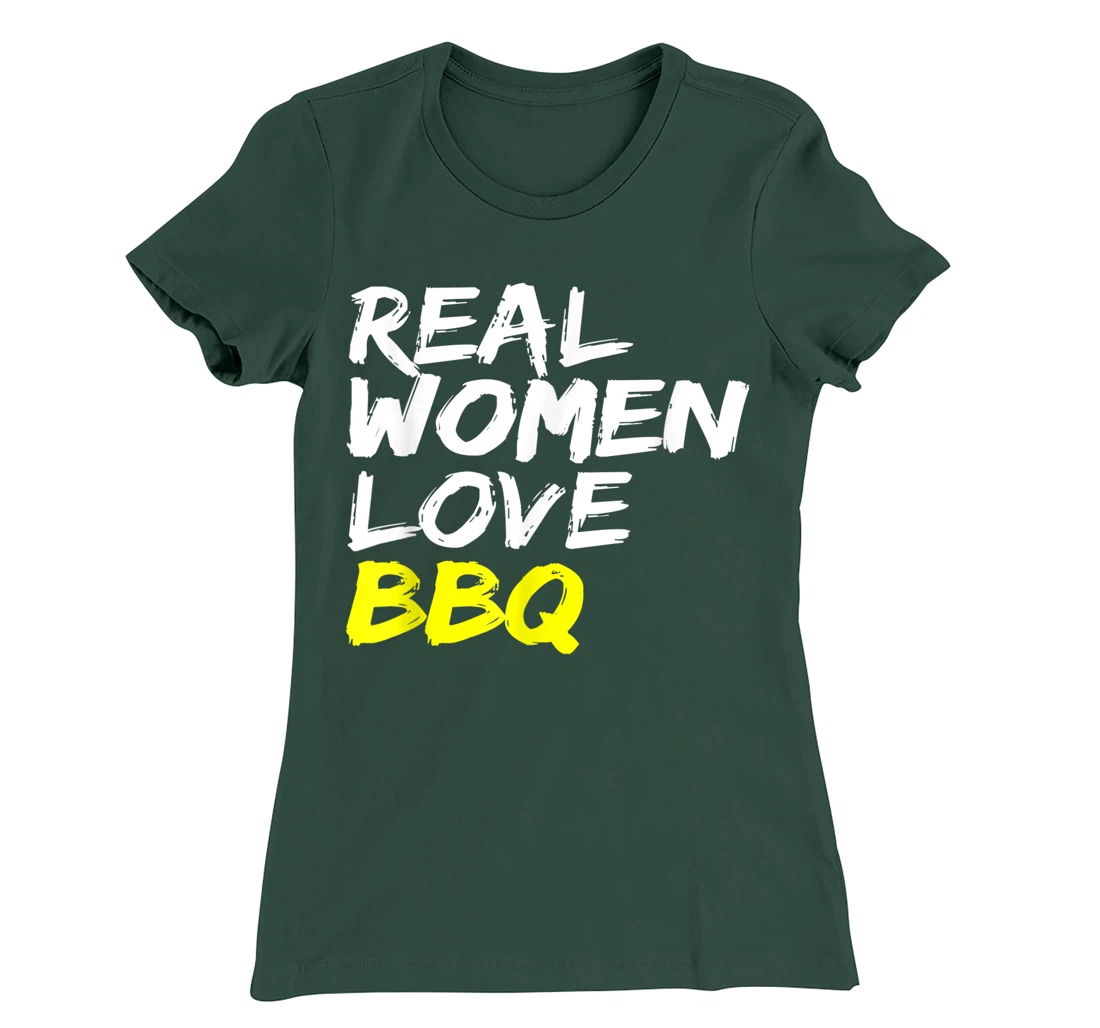 Griller Women's Grill Outfit Barbecue Real Women Love BBQ T-Shirt, Kid T-Shirt and Women T-Shirt