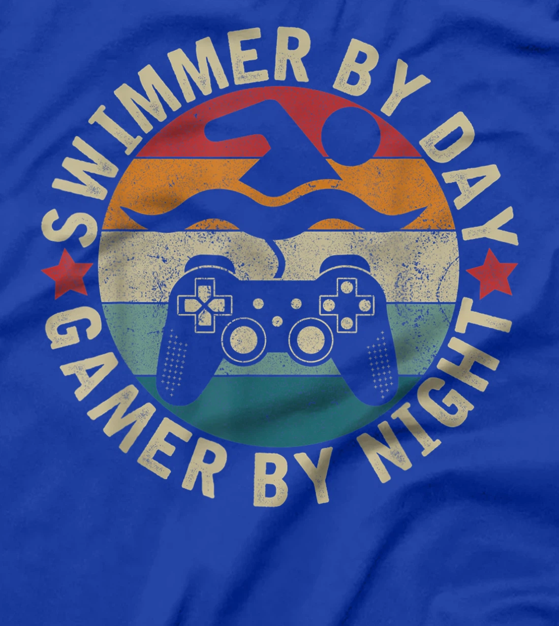 Swimmer By Day Gamer By Night Swimming Funny Swim Gaming T-Shirt, Kid T-Shirt and Women T-Shirt