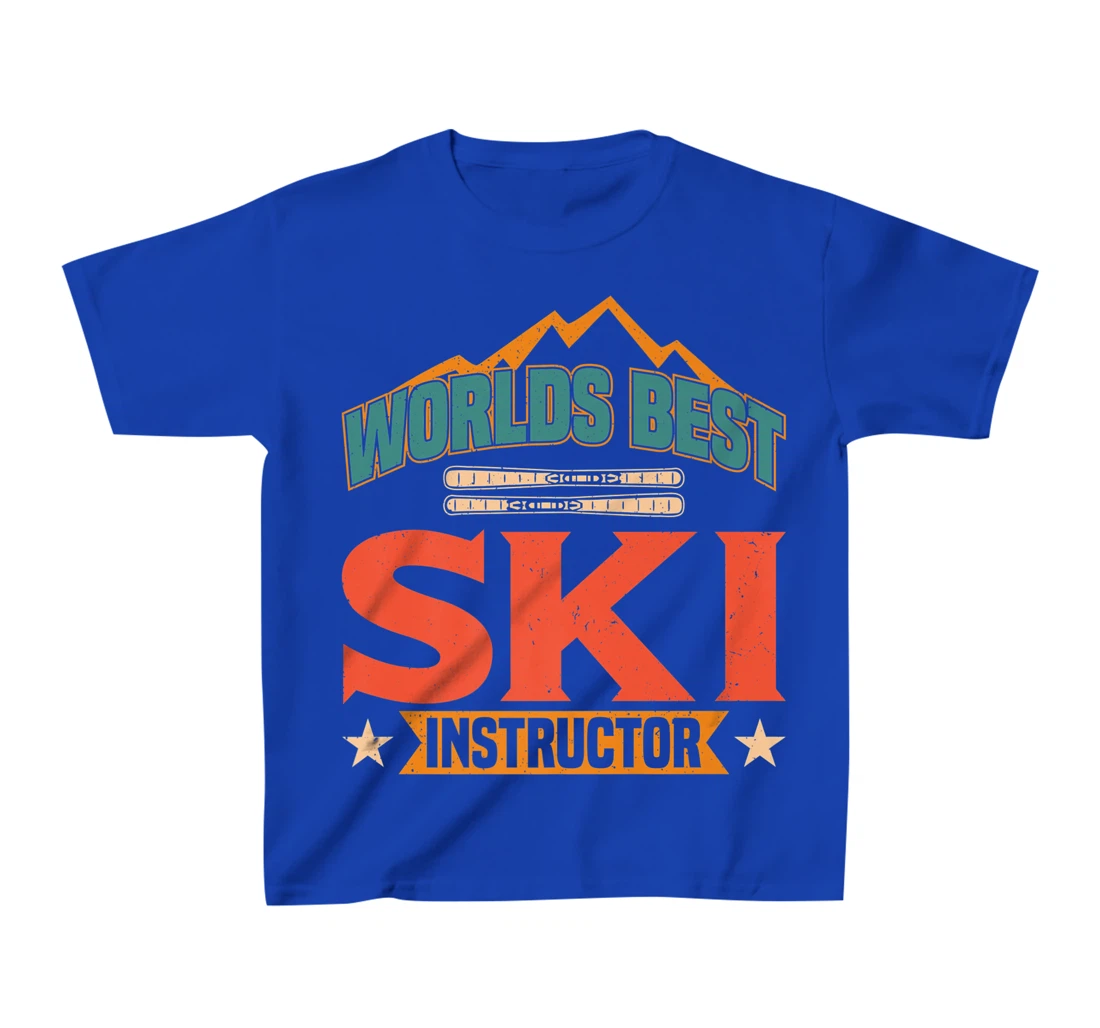 Worlds Best Ski Instructor Ski Skiers T-Shirt, Kid T-Shirt and Women T-Shirt