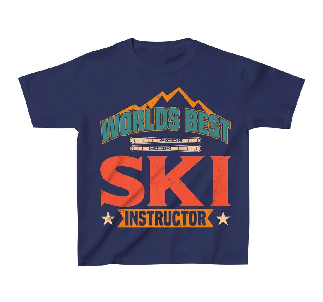 Worlds Best Ski Instructor Ski Skiers T-Shirt, Kid T-Shirt and Women T-Shirt
