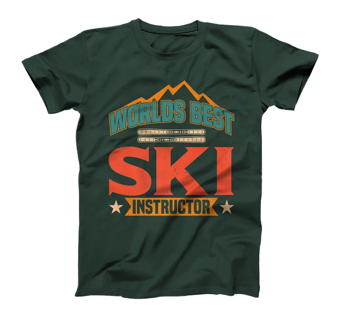 Worlds Best Ski Instructor Ski Skiers T-Shirt, Kid T-Shirt and Women T-Shirt