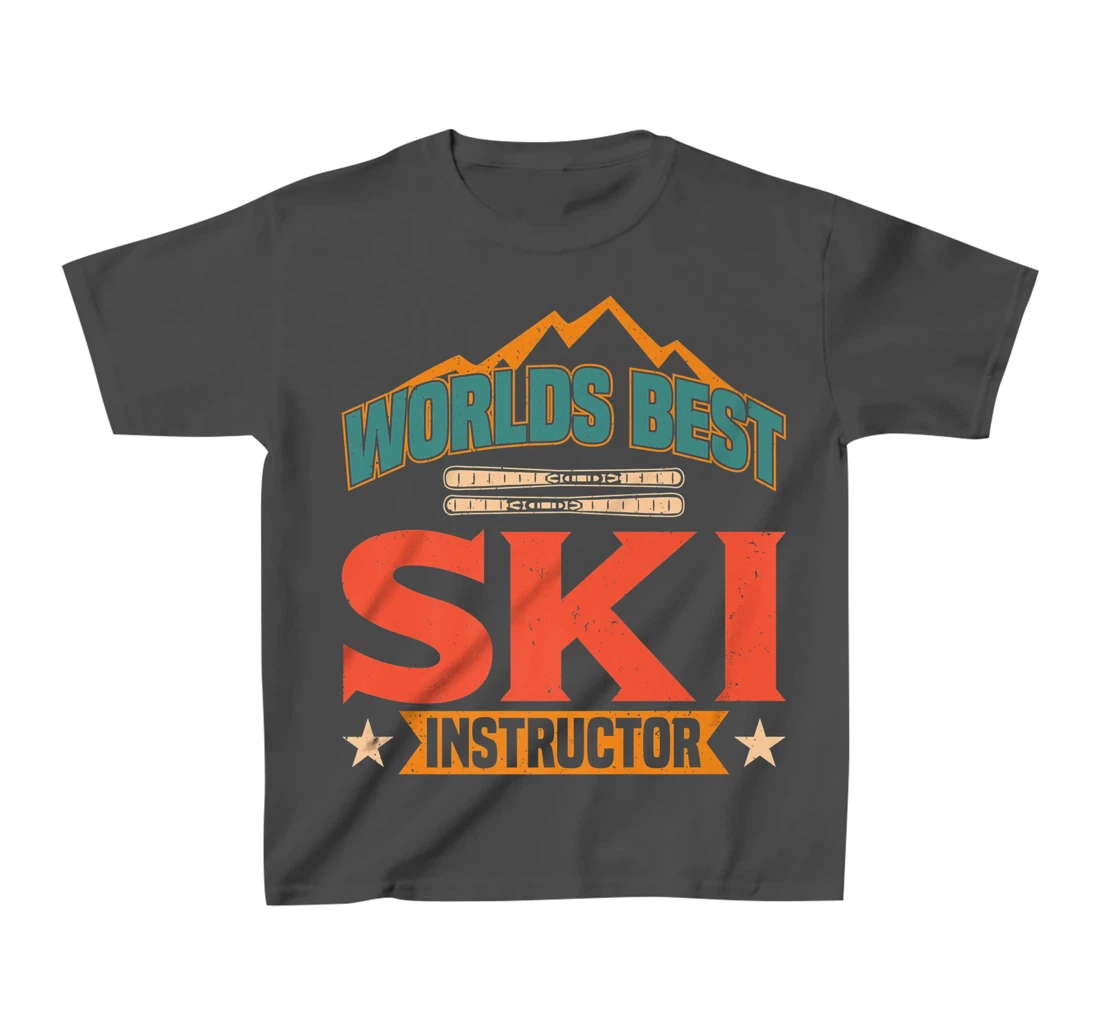 Worlds Best Ski Instructor Ski Skiers T-Shirt, Kid T-Shirt and Women T-Shirt