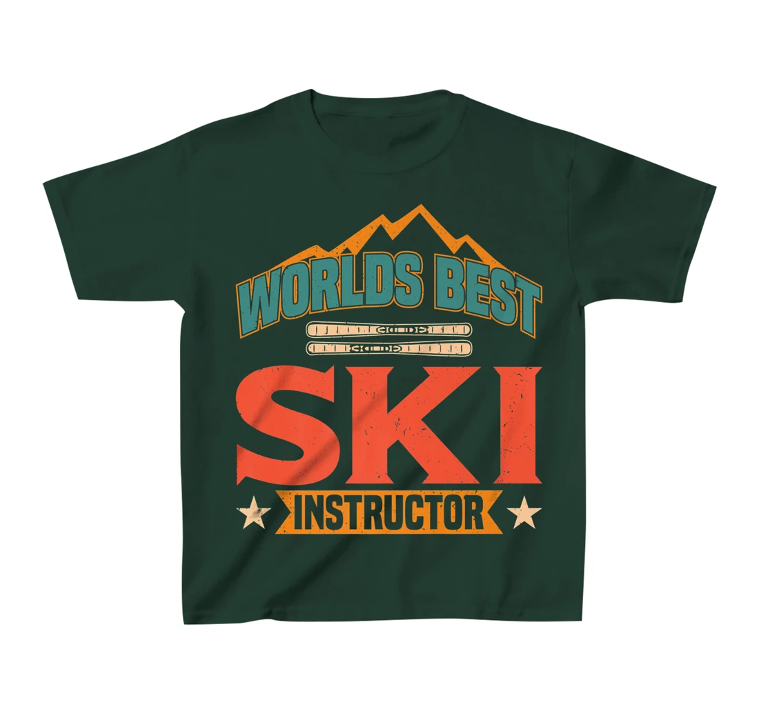 Worlds Best Ski Instructor Ski Skiers T-Shirt, Kid T-Shirt and Women T-Shirt