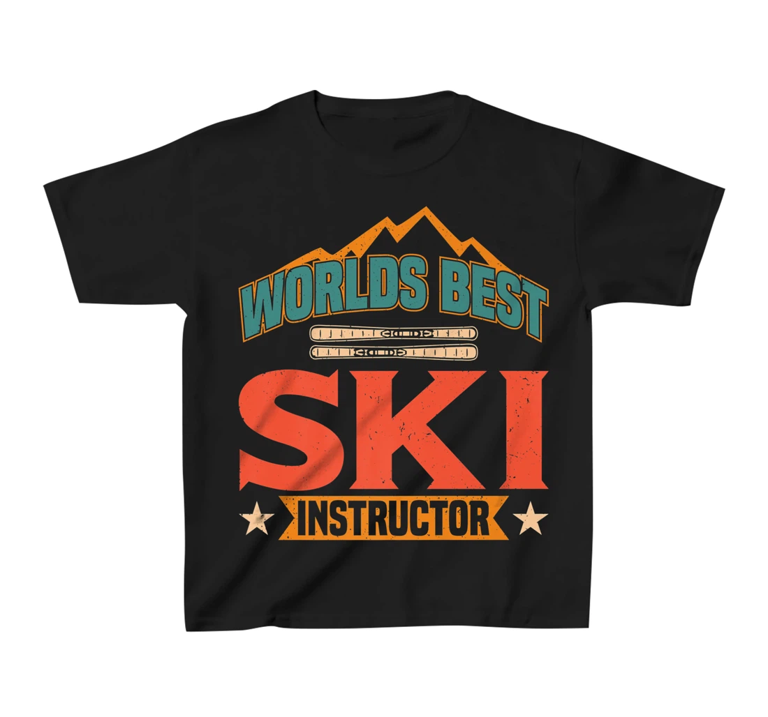 Worlds Best Ski Instructor Ski Skiers T-Shirt, Kid T-Shirt and Women T-Shirt