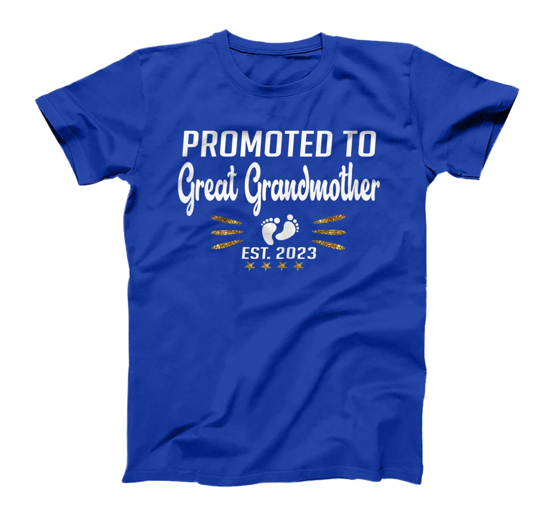 Promoted to Great Grandma 2023 - Funny Tee Pregnancy Reveal T-Shirt, Women T-Shirt