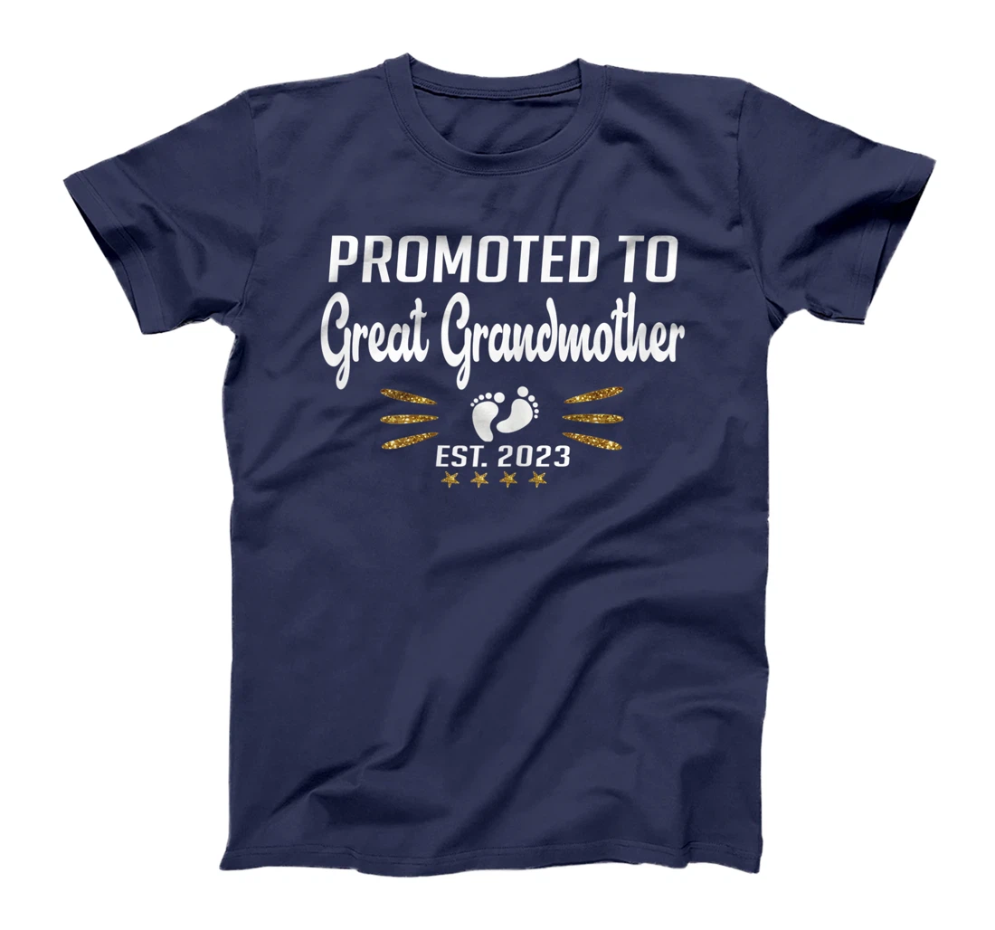 Promoted to Great Grandma 2023 - Funny Tee Pregnancy Reveal T-Shirt, Women T-Shirt